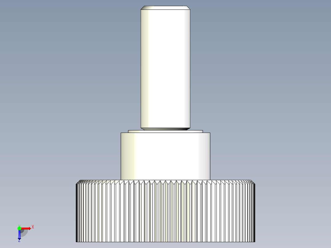 把手(塑膠)2483-3D多系列多零件图纸模型俯视图