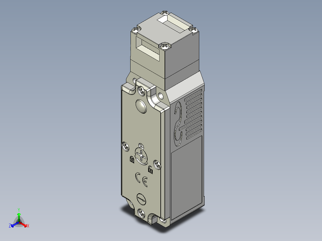 安全_区域传感器SDS03-3正等轴测图