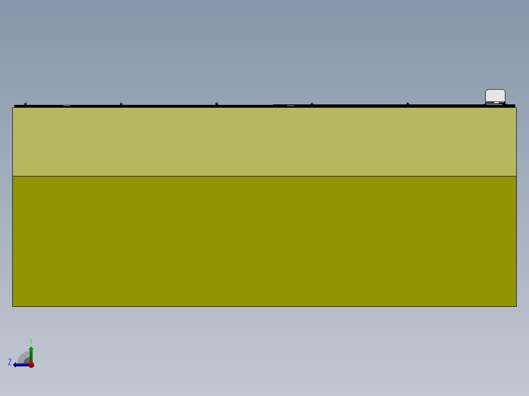 光伏电池板清洁机器人三维SW模型右视图