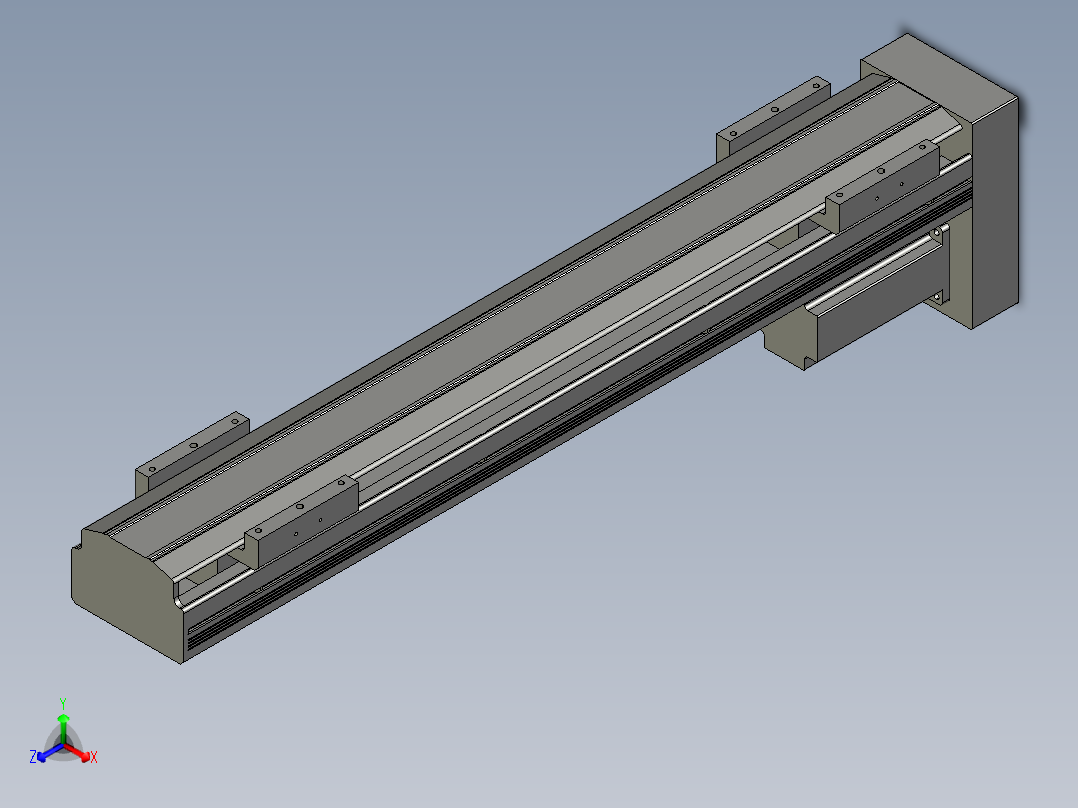 直线模组LHAT10-CA-S500-D-C3设计图纸