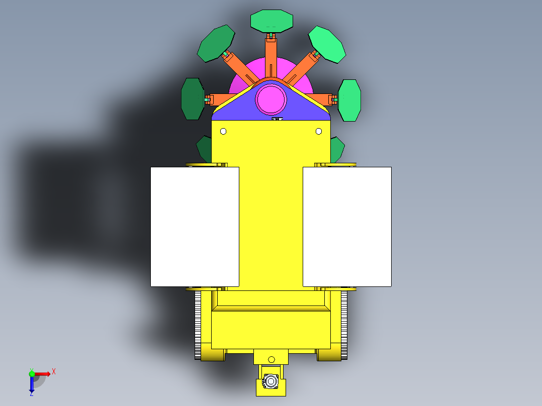 全自动植树机器人设计俯视图