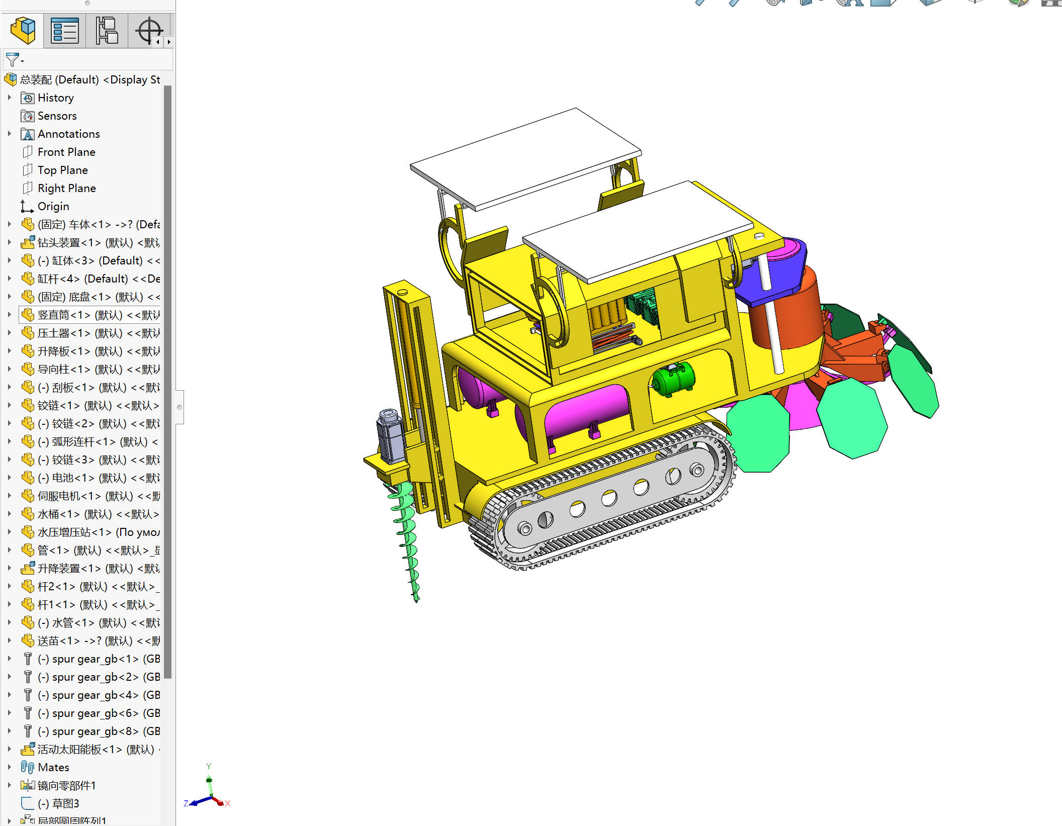 全自动植树机器人设计