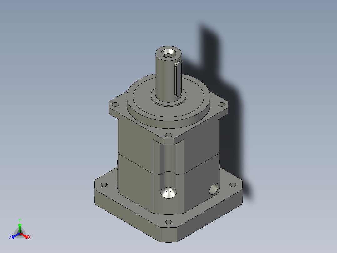 斜齿PGH142-L1 35-114.3-200-M12-180WZ.STEP正等轴测图