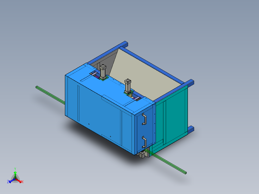 自制多位置双头锯切机