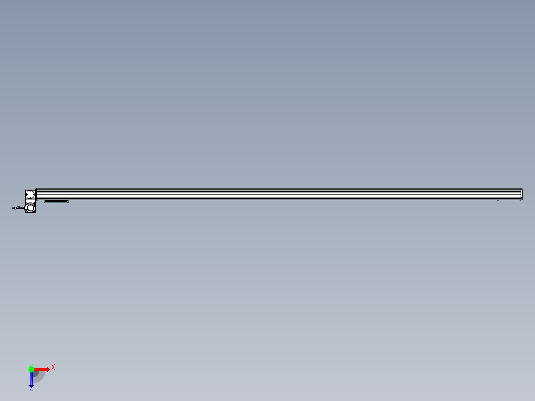 威洛博VBC同步带传动一无尘环境VBC14-L45-S2950-BLU-ZP40-C3俯视图