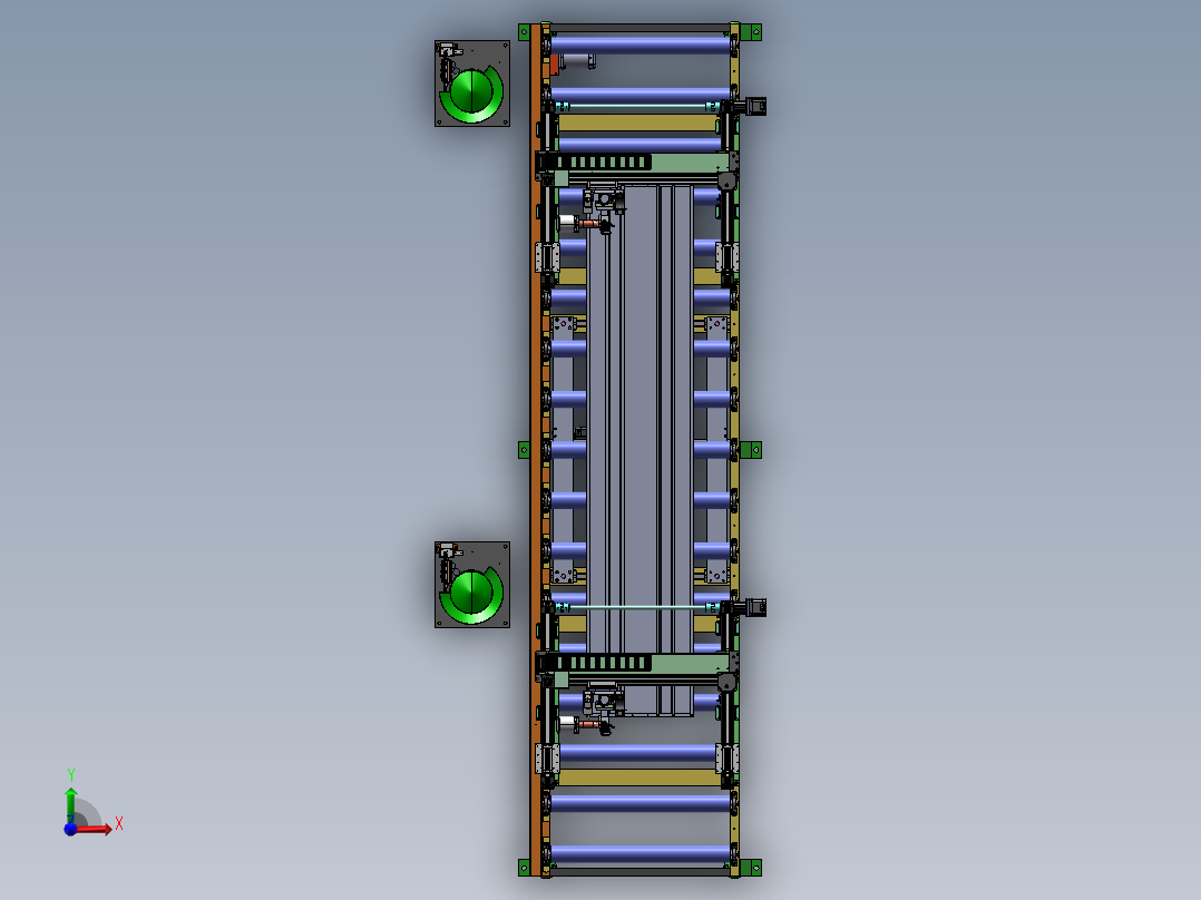 壁板三轴视觉自动拉钉sw19可编辑前视图