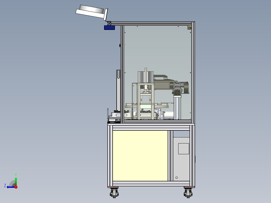 镜面押解和焊接sw20可编辑右视图
