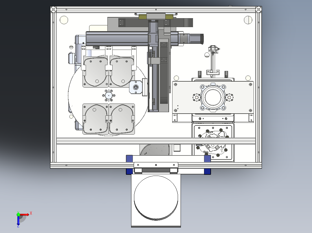 镜面押解和焊接sw20可编辑俯视图