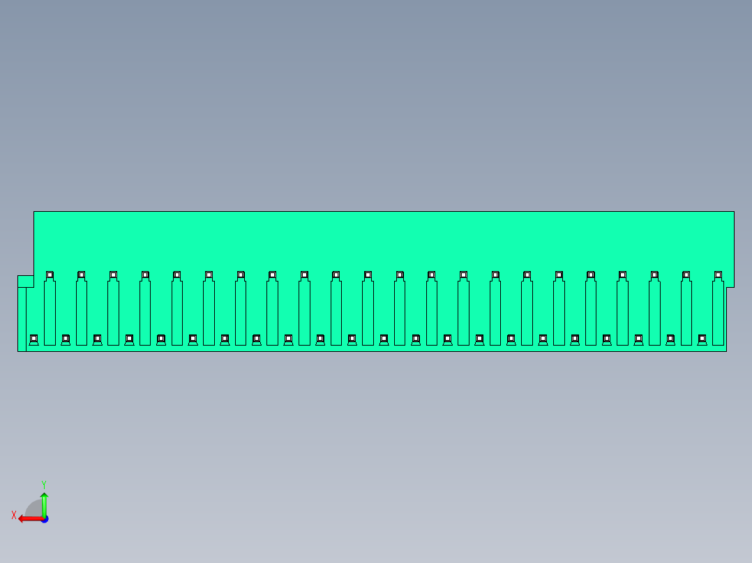 DEGSON 2EDG 系列 5.0mm 可插拔接线端子组-2EDGRT-5.0-44P-14-00AH后视图
