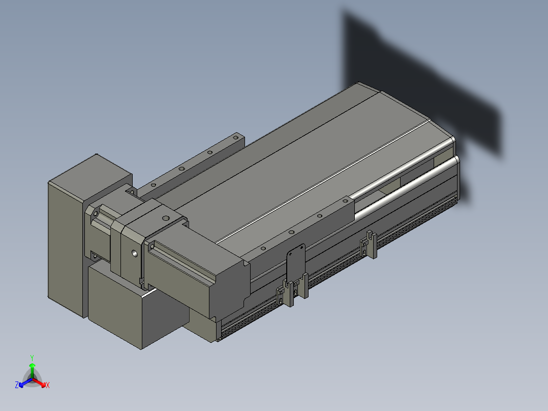 直线模组LHB21-L40-S100-LU设计图纸