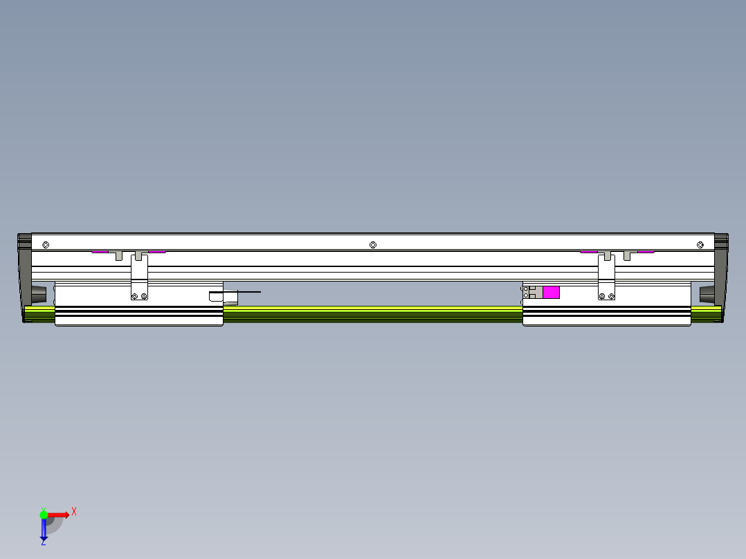 威洛博VL系列3d模型模组2VL22H2Y-S300俯视图