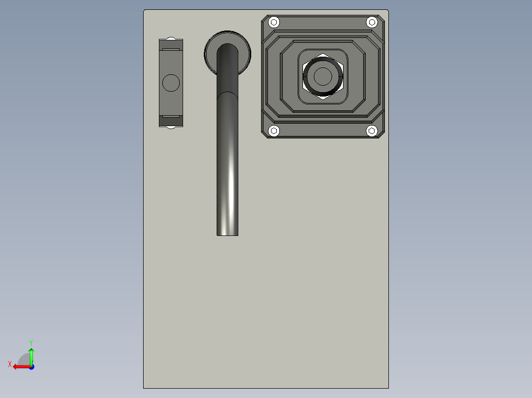 基恩士MD-F3000(W)_F3020(W)_H_kc图纸模型后视图