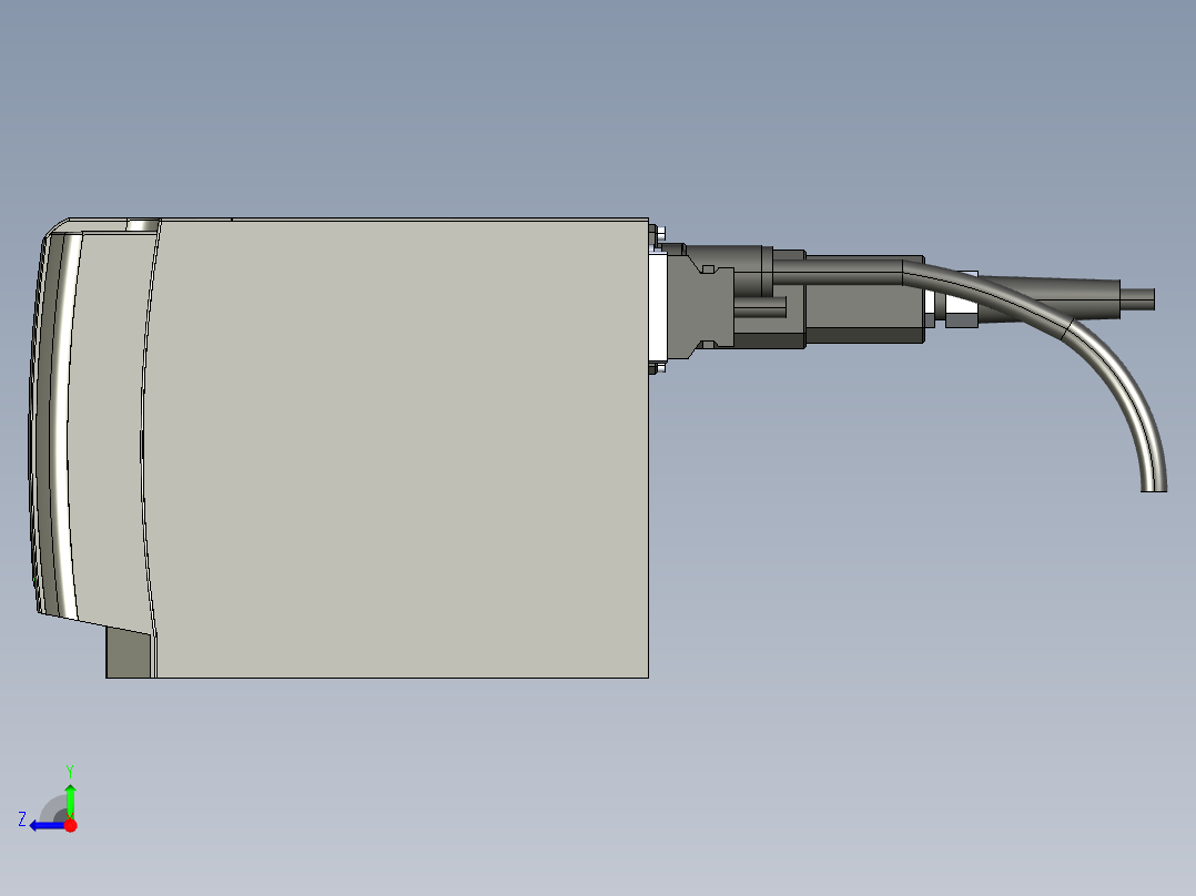 基恩士MD-F3000(W)_F3020(W)_H_kc图纸模型右视图