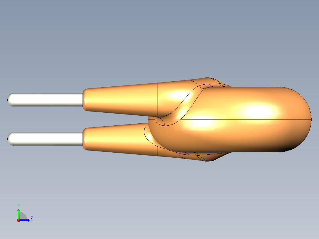 圆盘变阻器7.5毫米间距5毫米，带4.5毫米左视图