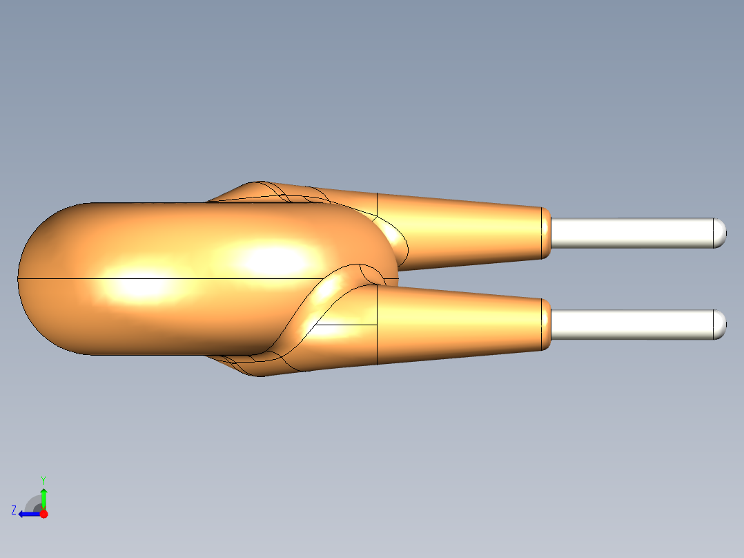 圆盘变阻器7.5毫米间距5毫米，带4.5毫米右视图