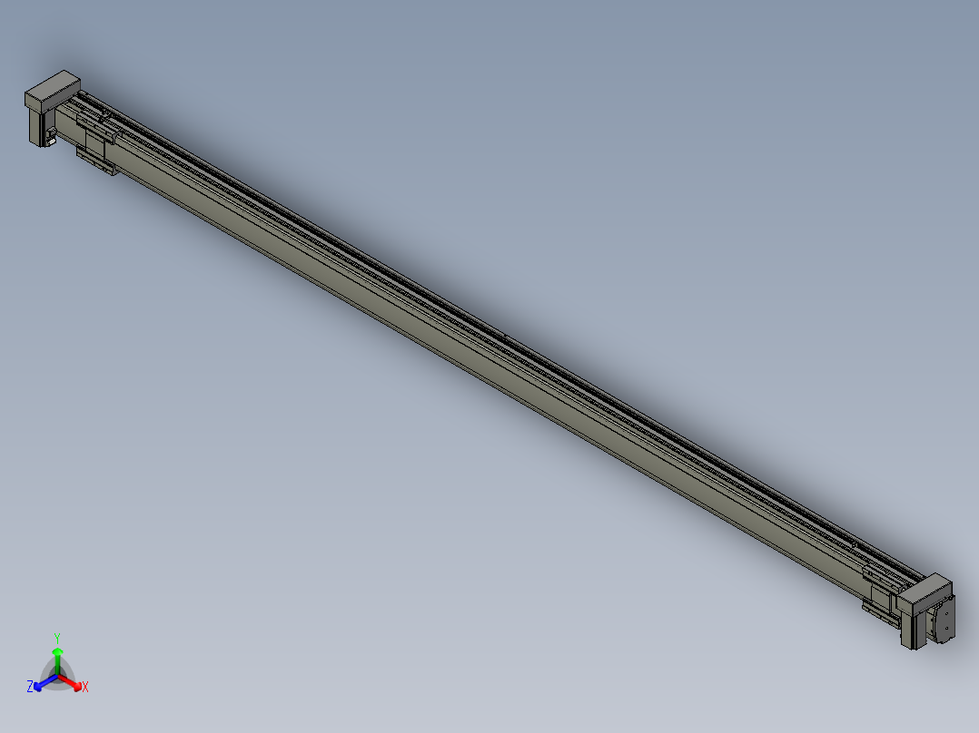 威洛博双电机滑台-VBF14S2-L50-S2900-BU-P40-C6正等轴测图