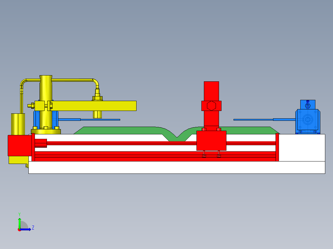 XL655-自动翻书器的设计三维PROE设计素材左视图