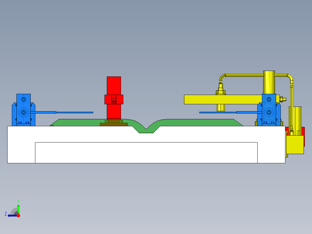 XL655-自动翻书器的设计三维PROE设计素材右视图