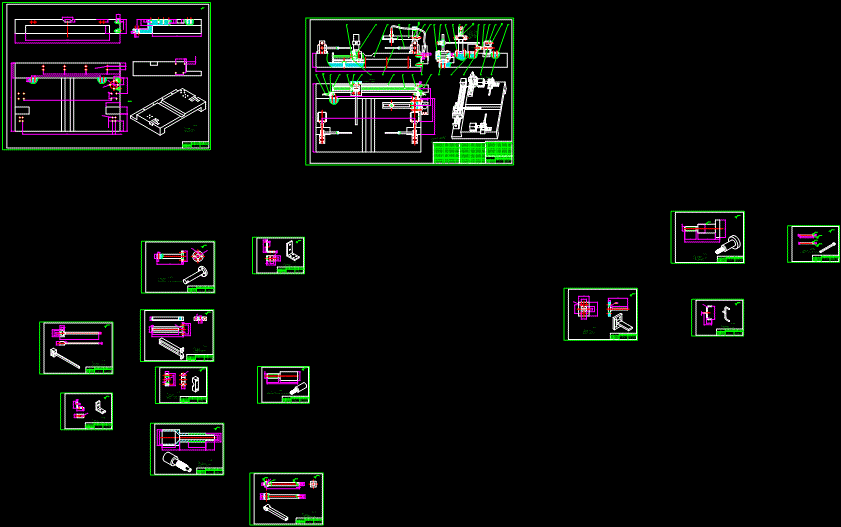 XL655-自动翻书器的设计三维PROE设计素材