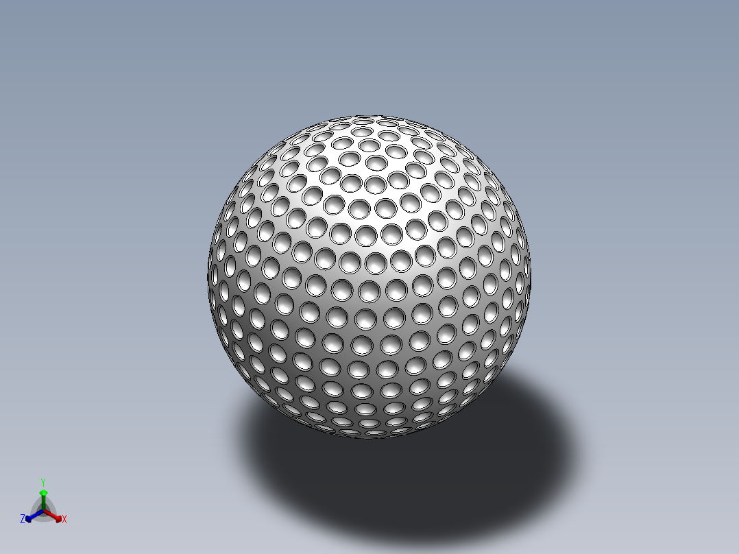 高尔夫球31正等轴测图