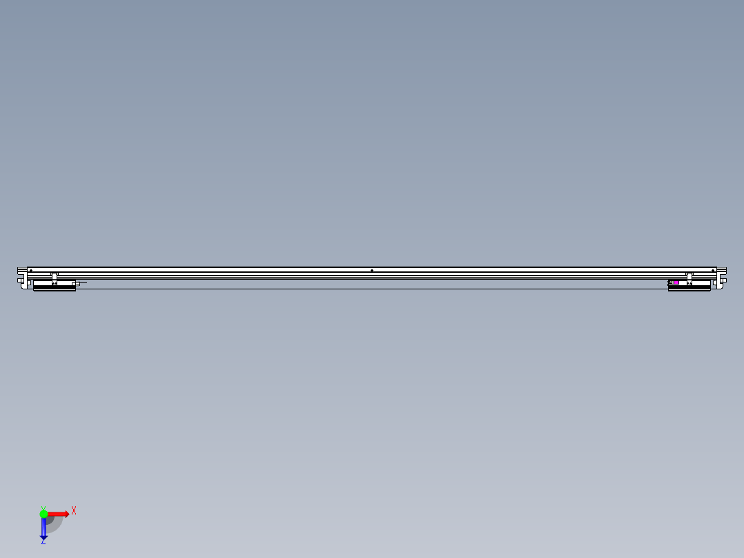 威洛博VL系列直线电机模组-2VL17E2-S2200俯视图