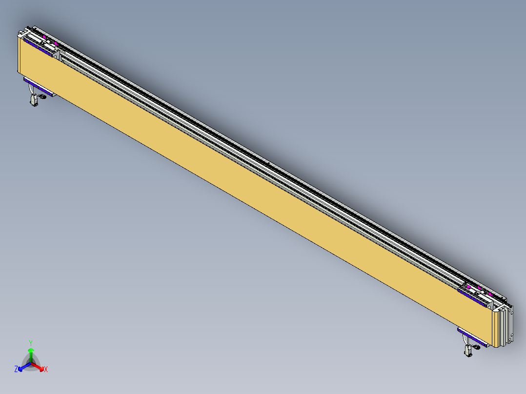威洛博VL系列直线电机模组-2VL17E2-S2200正等轴测图
