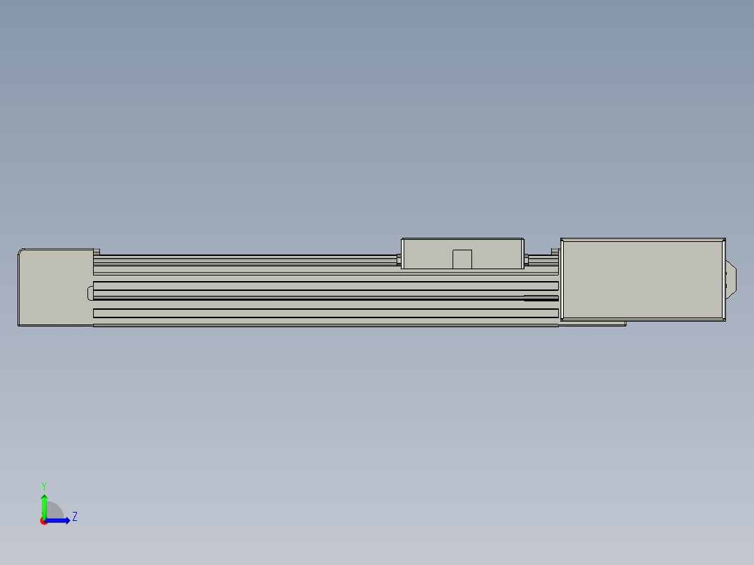 威洛博直线电机模组EB4-L40-S200-BR-57-MS3左视图