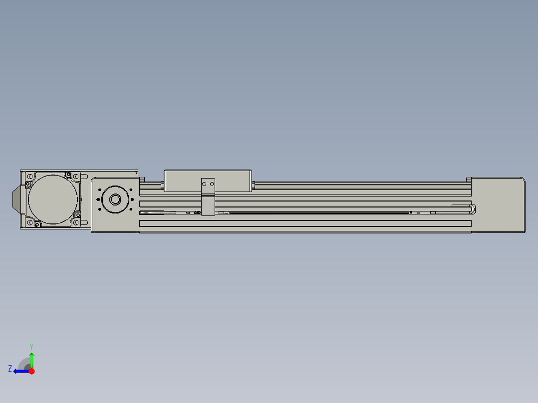 威洛博直线电机模组EB4-L40-S200-BR-57-MS3右视图