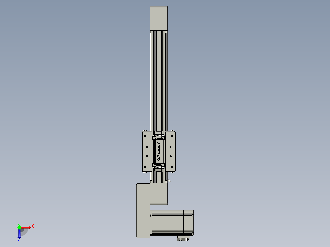 威洛博直线电机模组EB4-L40-S200-BR-57-MS3俯视图