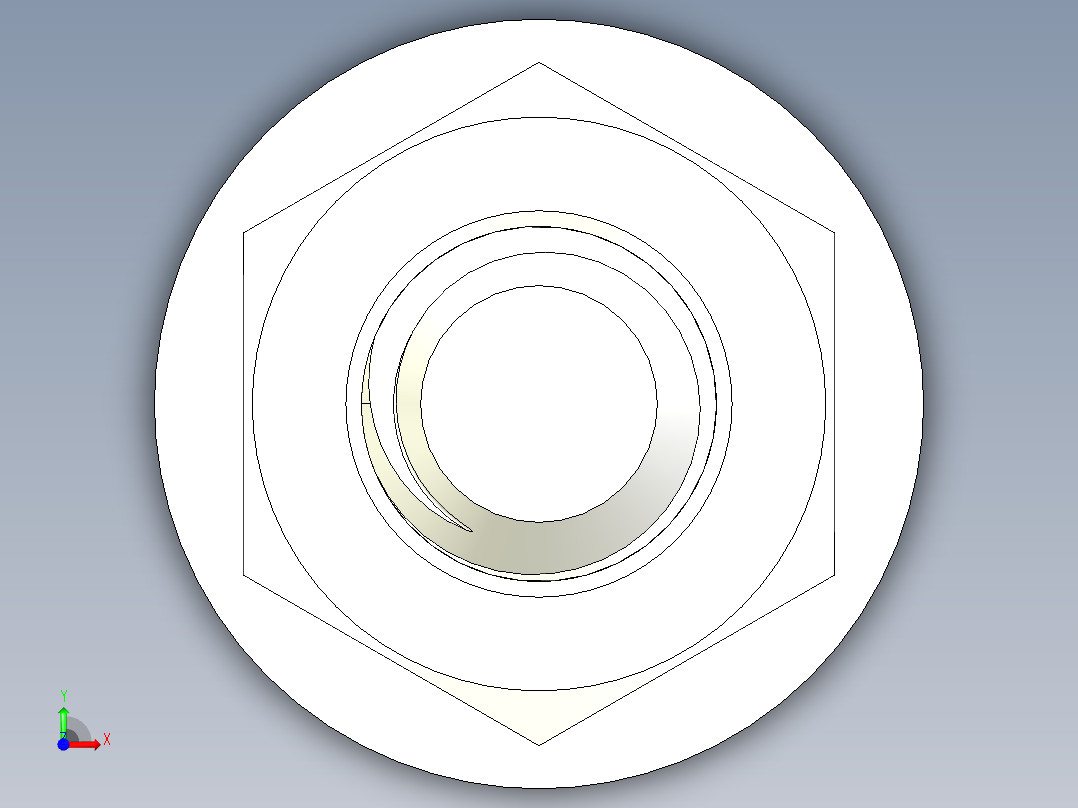 螺栓和螺母-M6 X 1.0.rar前视图