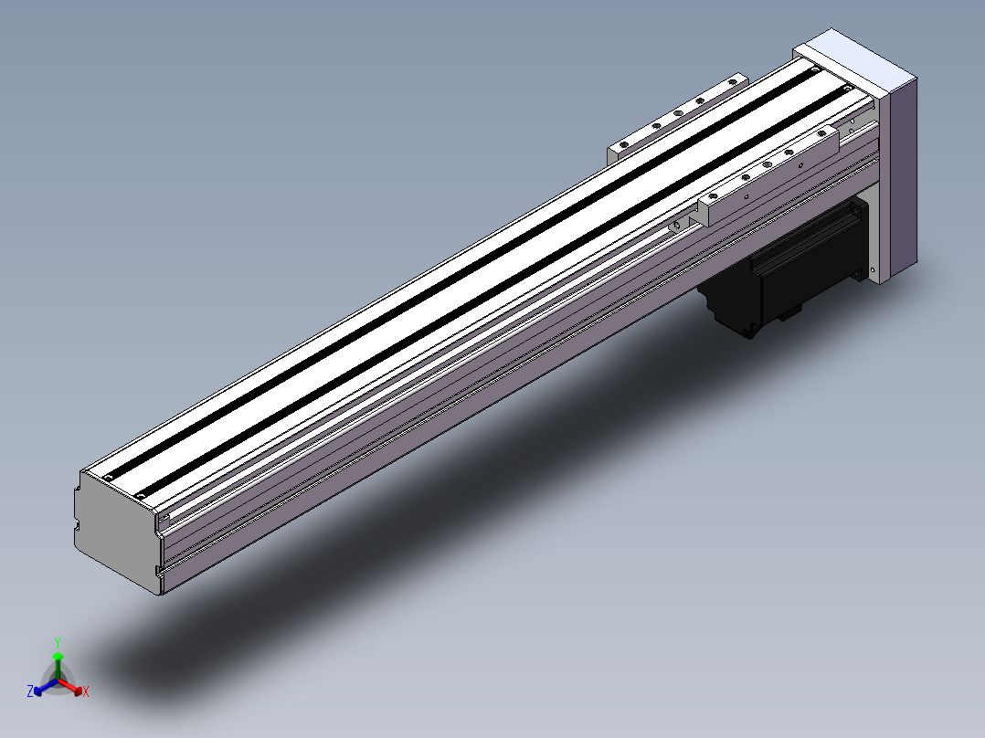 精密模组MY80D-T10-450L-BM-P20B-C4-C正等轴测图