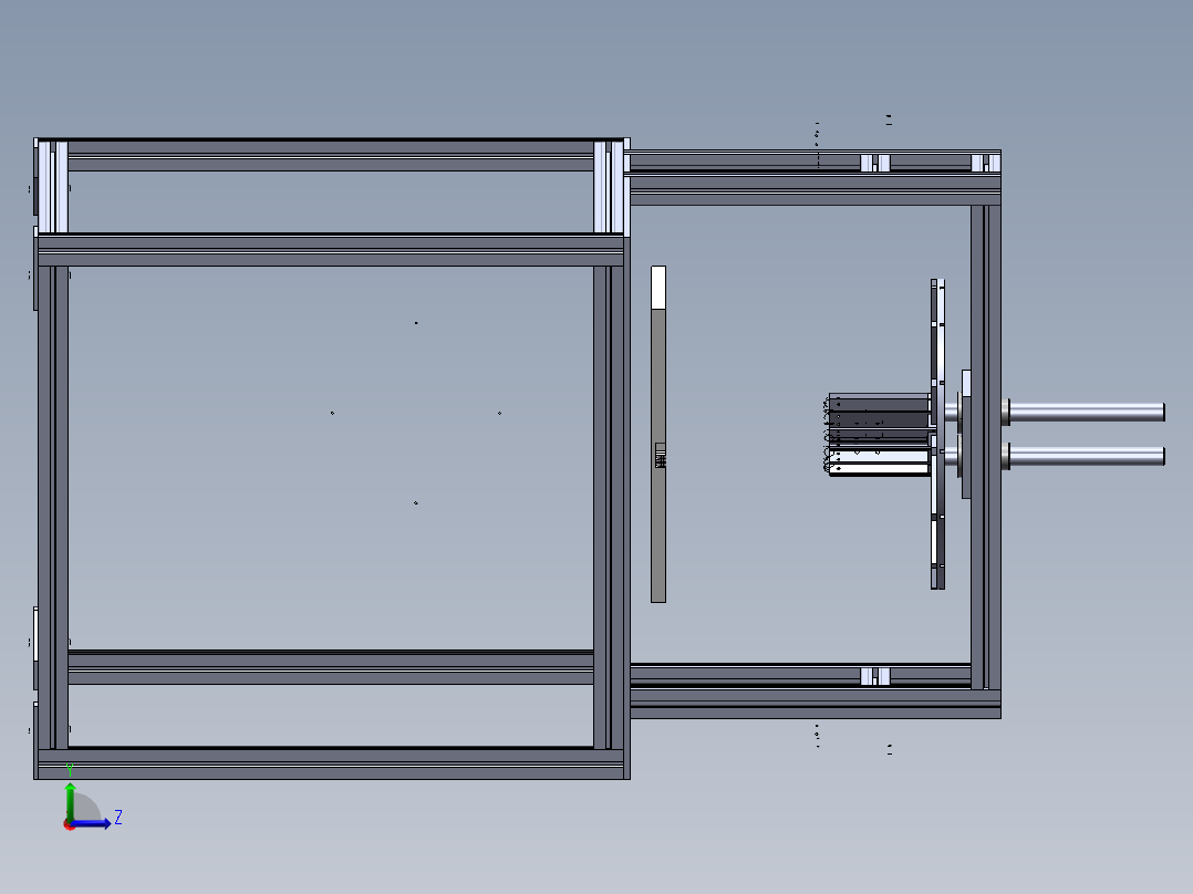 多头点胶机sw18可编辑左视图