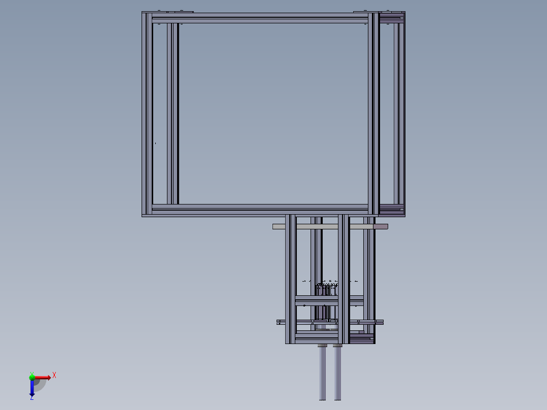 多头点胶机sw18可编辑俯视图