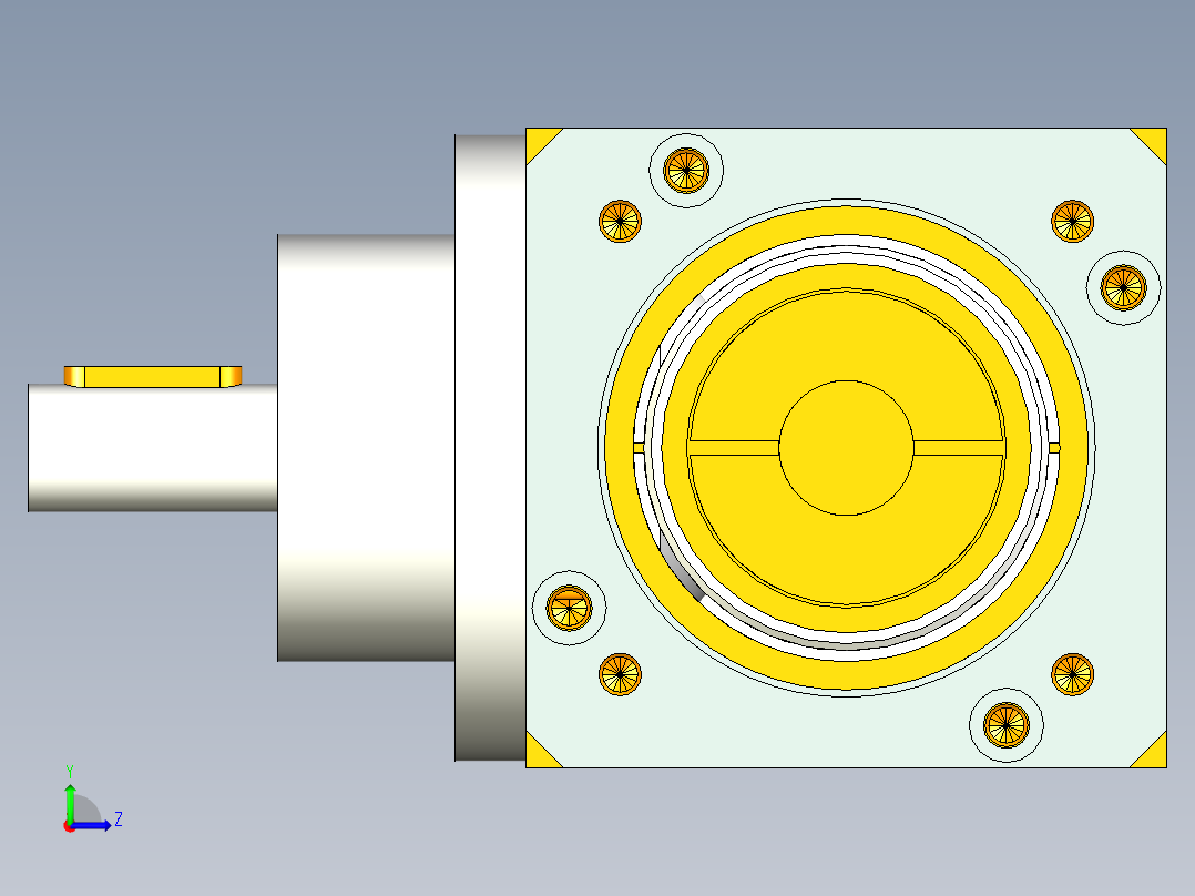 换向器PW90垂直输出-1 19-70-90-M6.stp左视图