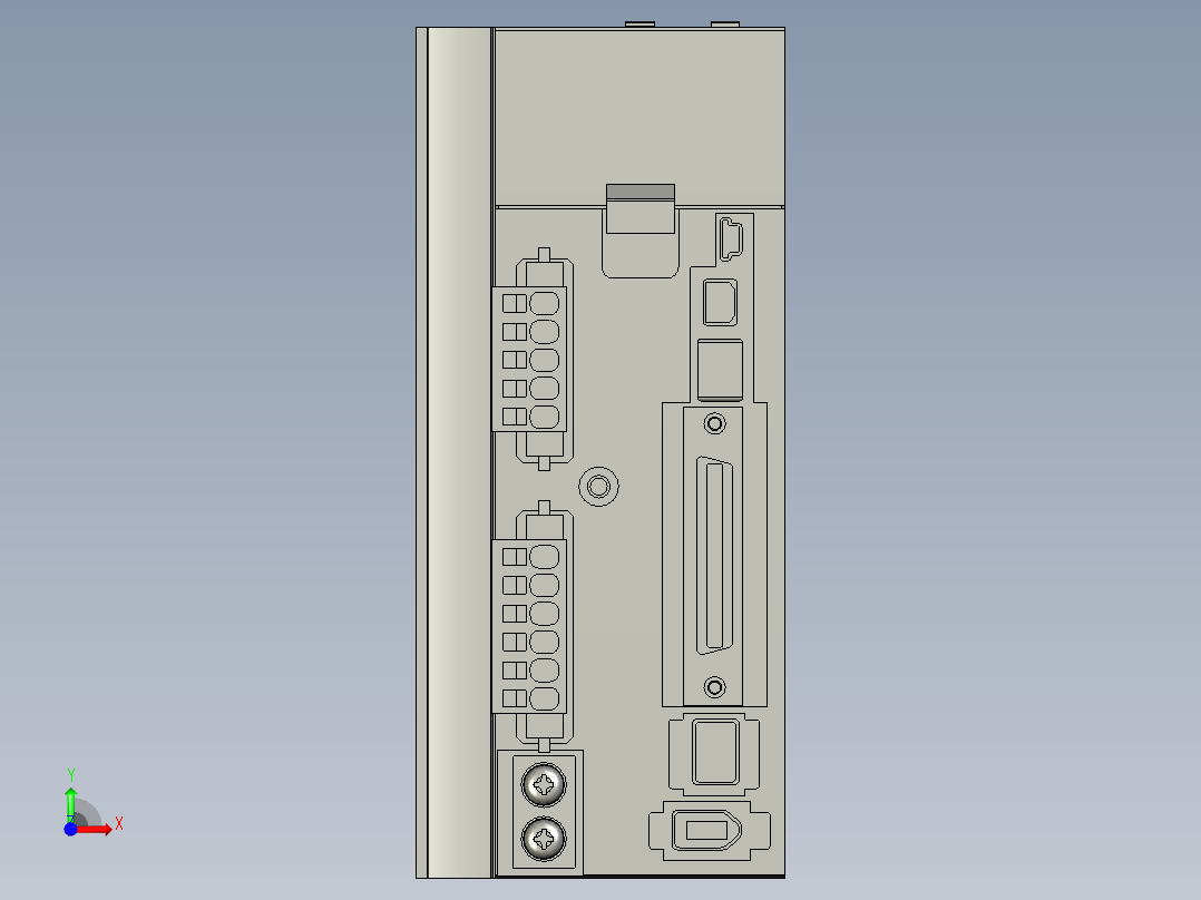 MCDKT3520E伺服控制器前视图