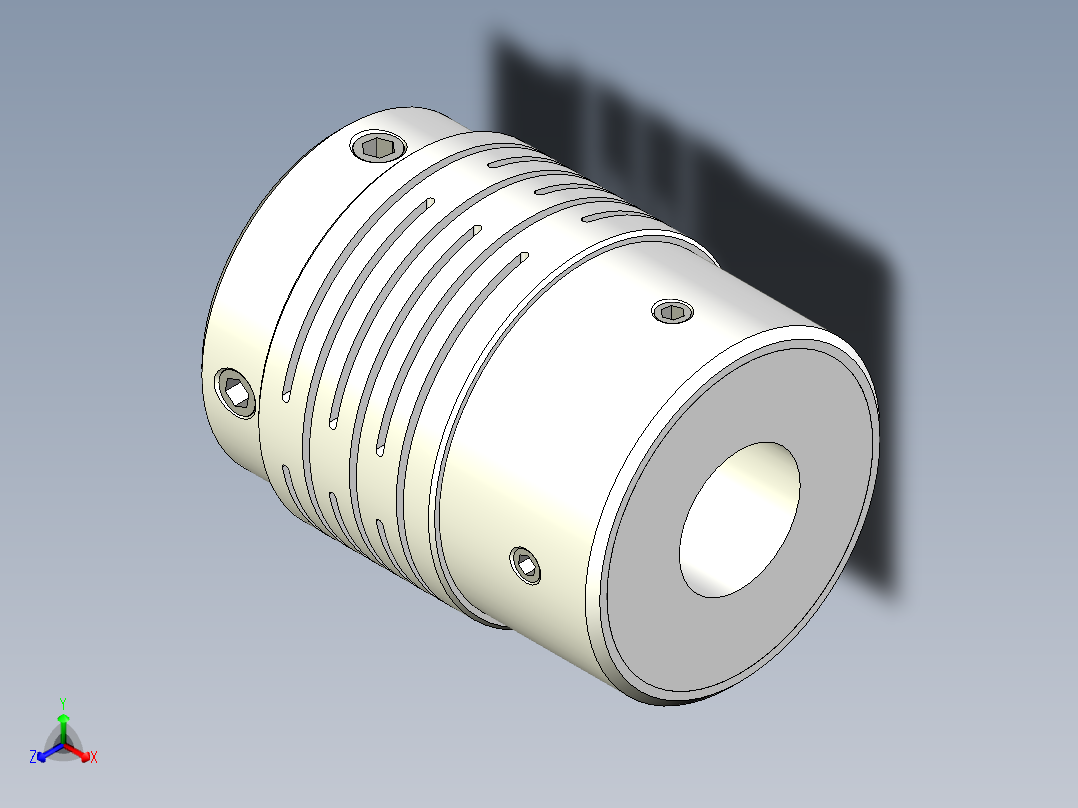 配置器附带的15个联轴器集合正等轴测图