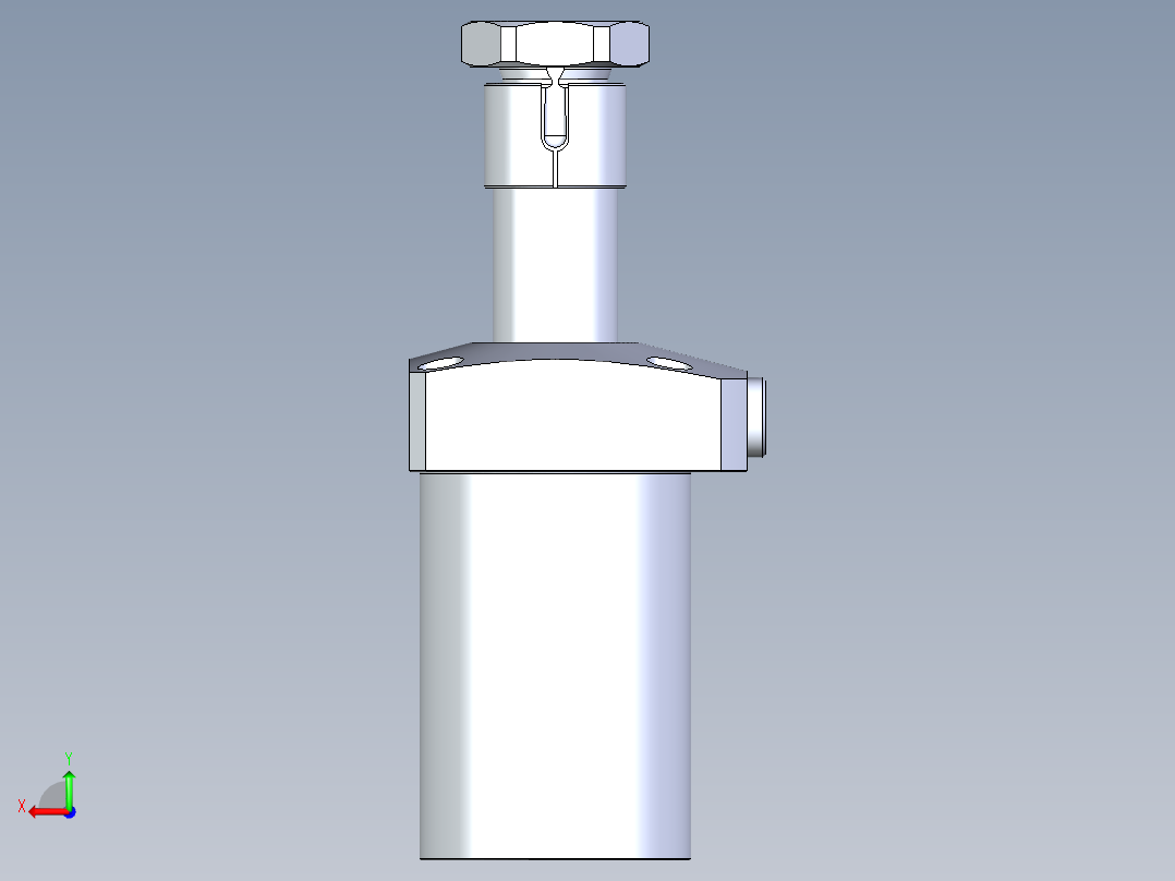 KOSMEKLHA0650-CL-Q25多系列多零件图纸模型后视图