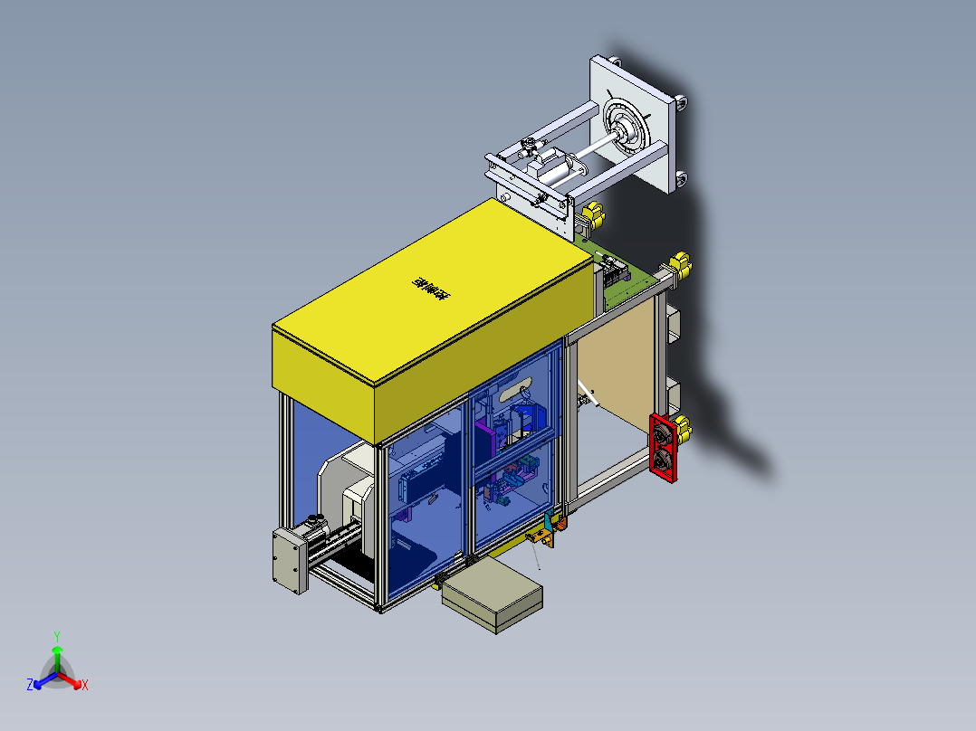 上箱体衬套压装正等轴测图