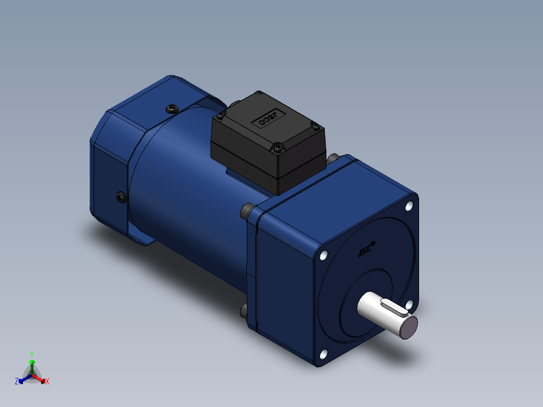 精研电机200yt01-18正等轴测图