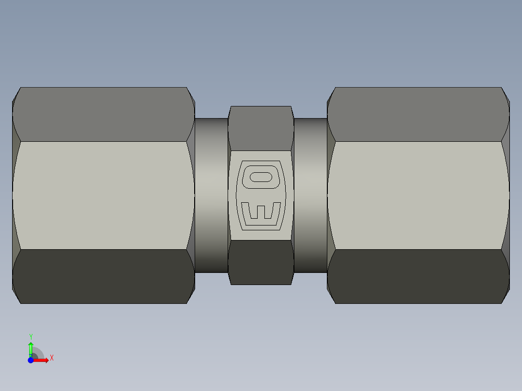 卡套式工业通用硬管接头EO Union G06S71前视图