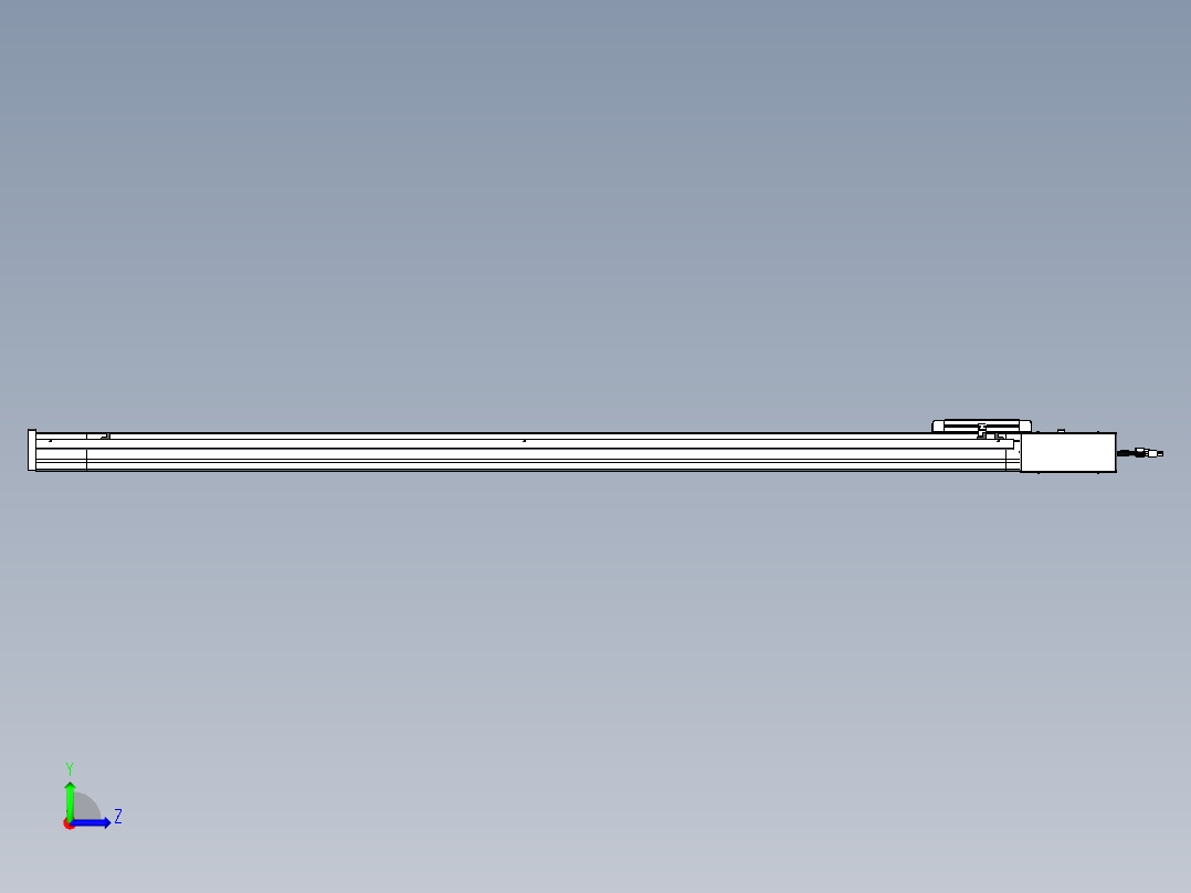 威洛博LB.GB同步带传动--欧规系列LB6A-L65-S1450-BR左视图