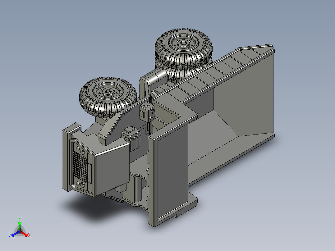 垃圾车 STP 3DM正等轴测图