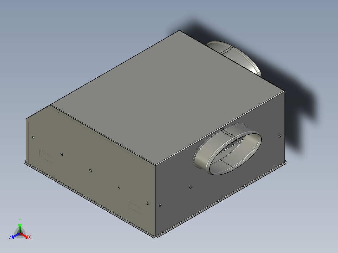 过滤箱正等轴测图