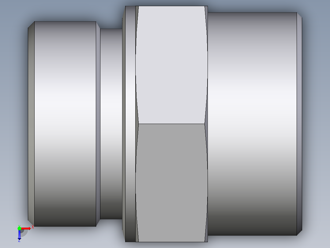 卡套式工业通用硬管接头EO_Male_Stud_connector_GE38SRCFX俯视图