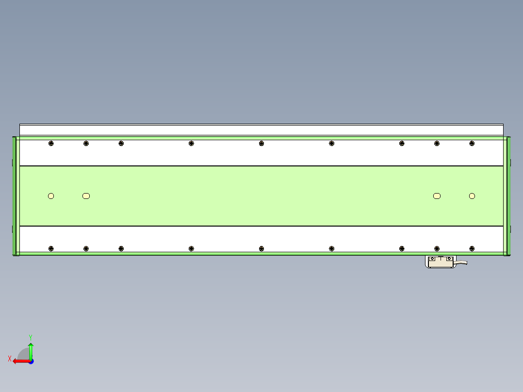 威洛博LC系列3d模型模组LC17E2Y-S450后视图