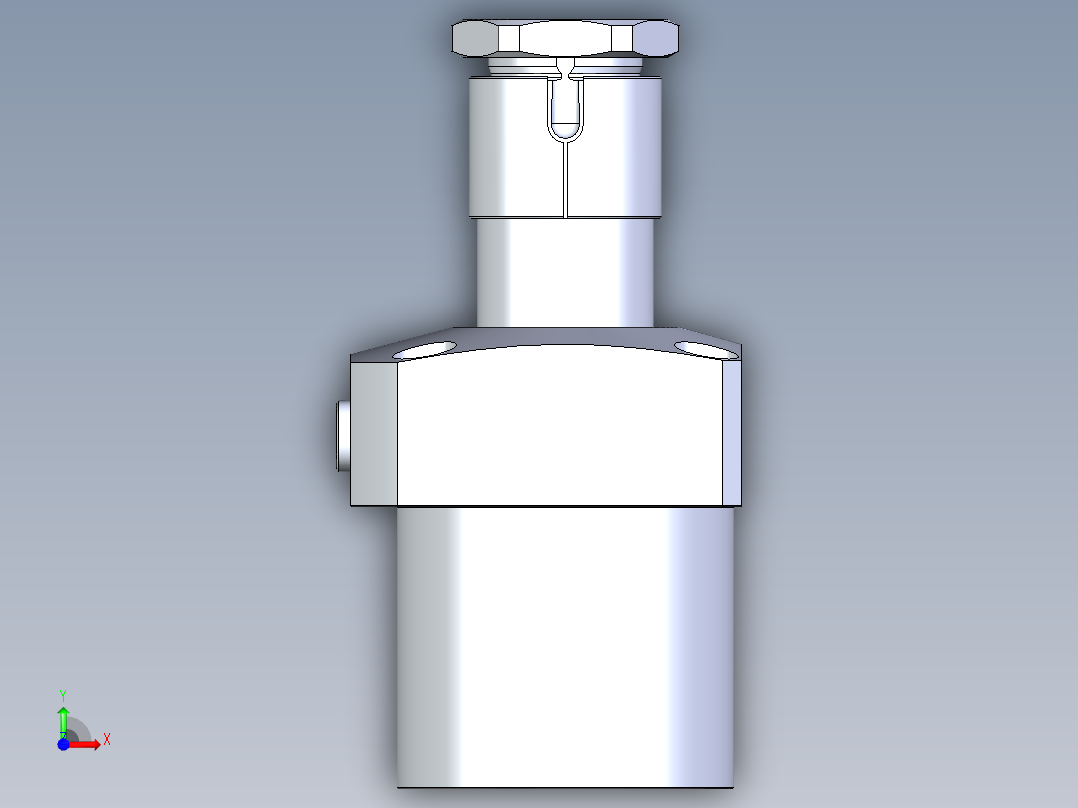 KOSMEKLHA1050-CR多系列多零件图纸模型前视图
