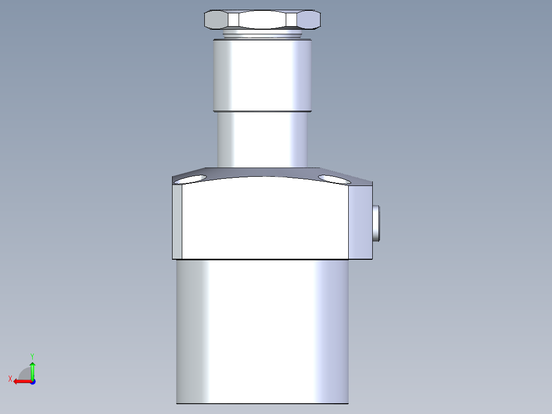 KOSMEKLHA1050-CR多系列多零件图纸模型后视图