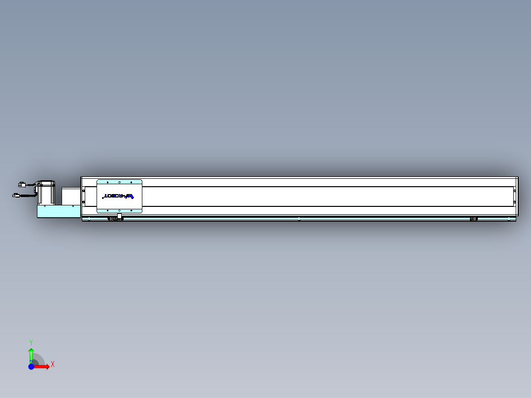 威洛博VBC同步带传动一无尘环境VBC14-L45-S1250-BL-ZP40-C3前视图