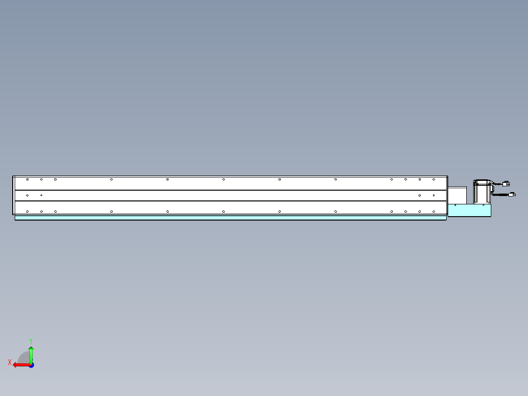 威洛博VBC同步带传动一无尘环境VBC14-L45-S1250-BL-ZP40-C3后视图