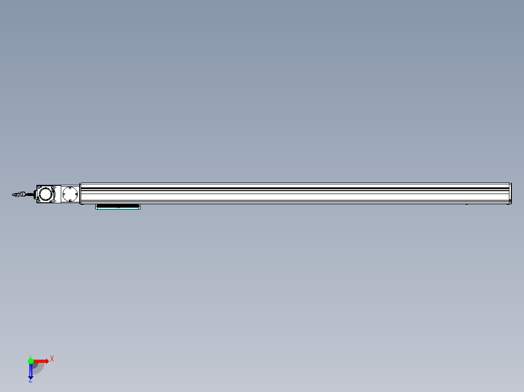 威洛博VBC同步带传动一无尘环境VBC14-L45-S1250-BL-ZP40-C3俯视图